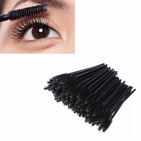 LuckyFine 100pcs Set Kit Eyelash Disposable Mascara Wands Eyebrow Makeup Make Up Cosmetic Applicator Brush