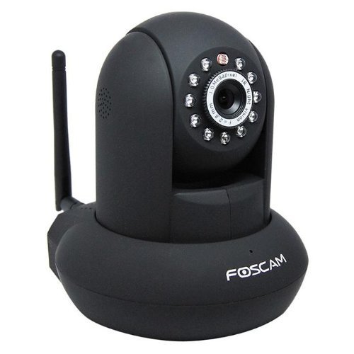 Foscam FI9821W Indoor Pan/Tilt H.264 720p Wireless IP Camera, 1/4" Color CMOS Sensor, F: 2.8mm F:2.4 (IR Lens), IEEE 802.11b/g/n Wireless Connectivity, Black (Certified Refurbished)