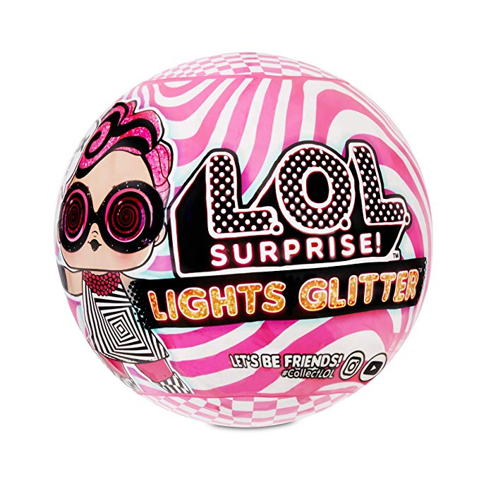 L.O.L. Surprise! Lights Glitter Doll with 8 Surprises Including Black Light Surprises