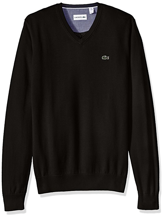 Lacoste Men's Seg 1 Cotton Jersey V-Neck Sweater, Ah0347-51