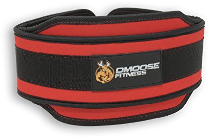 Premium Dip Belt with Chain by DMoose Fitness – 36” Heavy Duty Steel Chain, Comfort Fit Neoprene, Double Stitching – Maximize your Weightlifting & Bodybuilding Workouts with Durable Dipping Belt