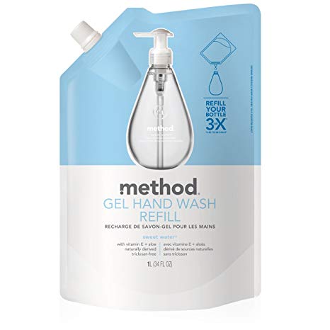 Method Gel Hand Soap Refill, Sweet Water, 34 Ounce