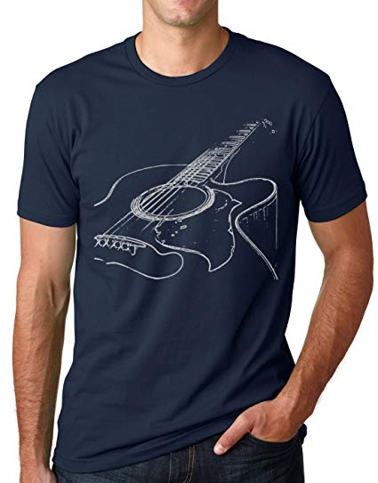 Think Out Loud Apparel Acoustic Guitar Shirt Cool Musician Tee T Shirt