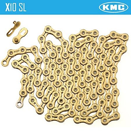 KMC X10SL Gold 10 Speed Chain for Shimano Sram