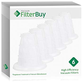 6 - FilterBuy Black & Decker CHV1218 CHV1568 Replacement Dustbuster Filters, Part # 90510938 & VF08. Designed by FilterBuy to be Compatible with Black & Decker Dustbuster Hand Vacuum Cleaners.