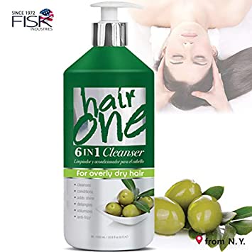 Hair One 4133ho Hair One 6-in-1 Cleanser Olive Oil, 33.8 Fluid Ounce