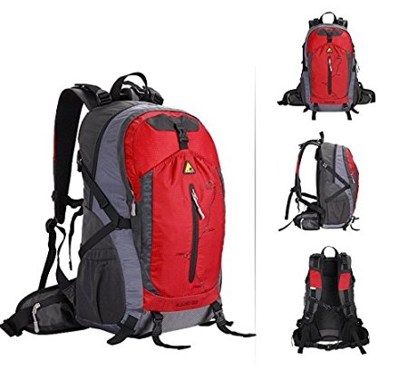 Kimlee Waterproof Travel Backpack Hiking Daypack Camping Backpack use for Sports Outdoors,35l