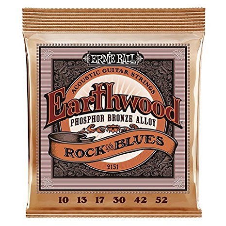 Ernie Ball Earthwood Rock & Blues Phosphor Bronze Acoustic String Set .010 - .052