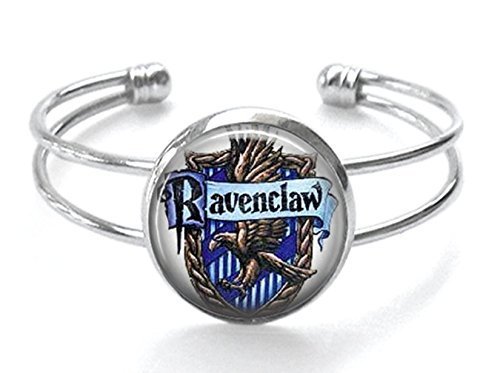 Harry Potter Hogwarts House of Ravenclaw Silver Plated Cuff Bracelet