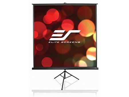 Elite Screens Tripod, 50-inch, Adjustable Multi Aspect Ratio Portable Pull Up Projection Projector Screen, T50UWS1
