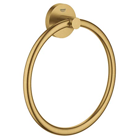 GROHE 40365GN1 Essentials Towel Ring, Brushed Cool Sunrise