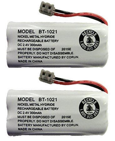 New Genuine OEM Uniden BT-1021 BBTG0798001 Cordless Handset Rechargeable Battery (2-Pack)