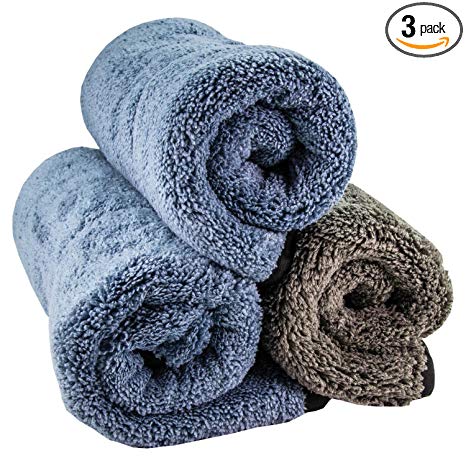 Relentless Drive The Ultimate Plush Microfiber Car Drying Towel Extra Thick Auto Detailing Towels - Professional Quality - 3 Pack