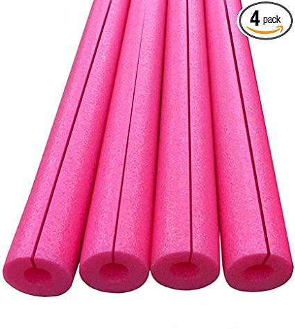 Honor Traders Clamp On Foam Noodles for Padding or Bumper 4 Pack Pink