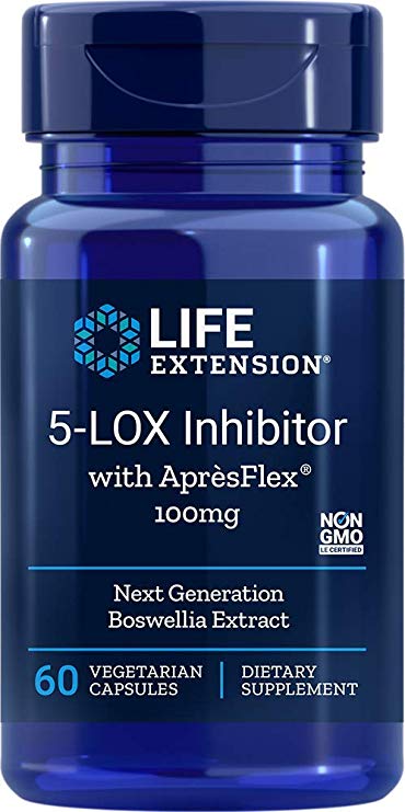 Life Extension 5-LOX Inhibitor with ApresFlex (100mg, 60 Vegetarian Capsules)