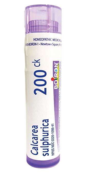 Boiron Calcarea Sulphurica 200C, 80 Pellets, Homeopathic Medicine for Acne