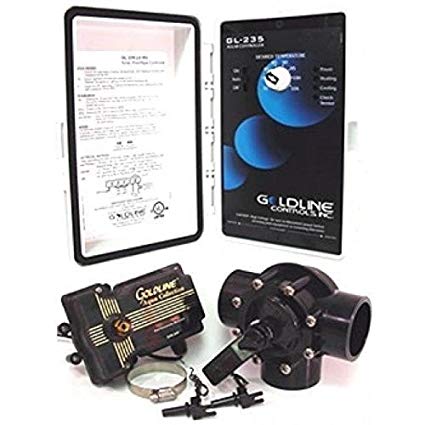 Hayward GLC-2P-A Solar Pool Heating Control System with 3-Way Valve, Actuator and 2 PC Sensors