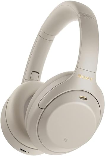 Sony WH-1000XM4 Noise Cancelling Wireless Headphones - 30hr Battery Life - Over Ear Style - Optimised for Alexa and Google Assistant - Built-in mic for Calls - Silver