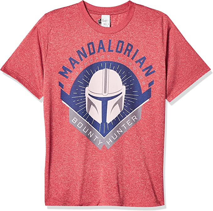 STAR WARS Boy's The Mandalorian Warrior Emblem Performance Tee