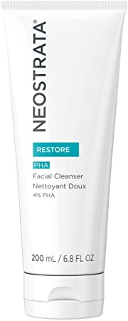 NEOSTRATA RESTORE PHA Hydrating Gel Facial Cleanser; Sensitive Skin Exfoliating Blackhead Remover; Pore Minimizer; Acne Face Wash Makeup Remover with Glycine for Collagen & Polyhydroxy Acid 6.8 ounces