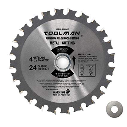 Toolman 4-1/2" Circular Saw (4-1/2" 24T)