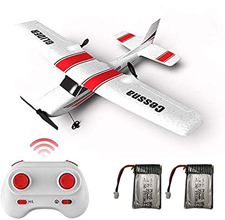 MOSTOP RC Plane, 2.4GHz Remote Control Airplane Ready to Fly, 2 Channel EPP Foam RC Aircraft 6 Axis Gyro Glider Outdoor Remote Control Plane for Child Kids Beginner