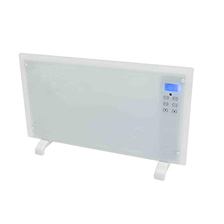 Oypla 2000W White Glass Free Standing/Wall Mounted Electric Panel Convector Heater