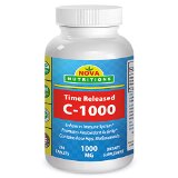 Vitamin C-1000 mg 240 Tablets Time Released by Nova Nutritions