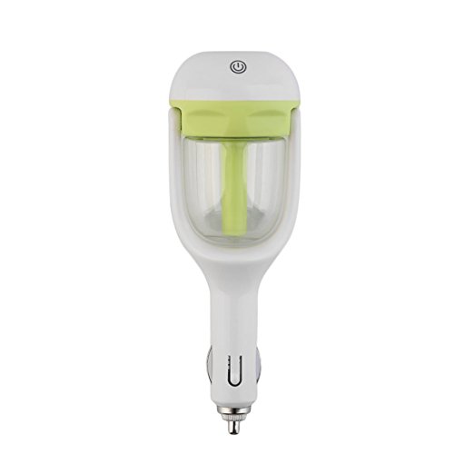 ICOCO Nanum Portable Auto Mini Humidifier Air Purifier Diffuser Freshener for Car Travel (Green)