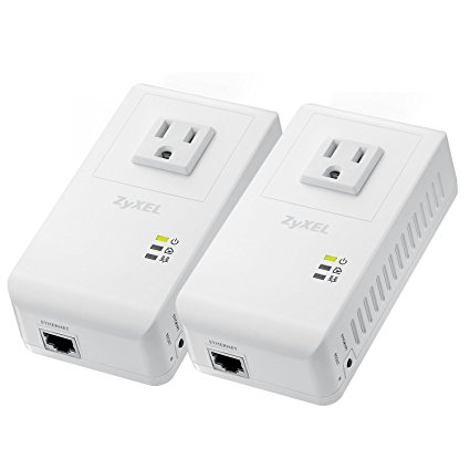 ZyXEL Powerline AV 500 Mbps Wall-Plug Adapter Starter Kit with 2 Units (PLA4215KIT)