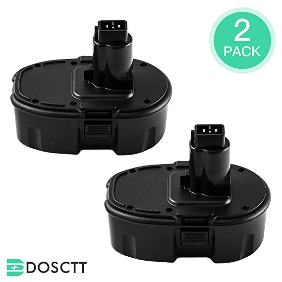 Dosctt 18V 3000mAh DC9096 Replace for Dewalt 18V XRP Ni-Mh Battery DC9099 DC9096 DC9098 DW9099 DW9096 DW9098 DC9181 Cordless Drill Battery 2 Pack