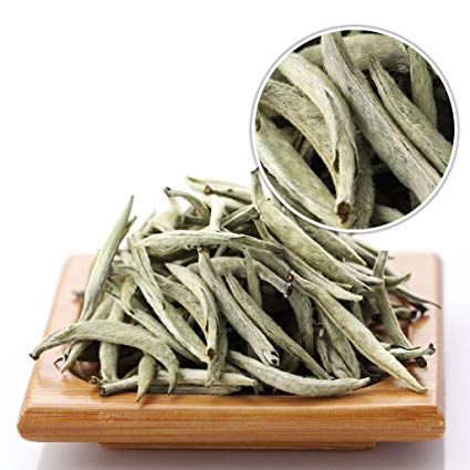 GOARTEA 500g (17.6 Oz) Premium Chinese Organic Bai Hao Yin Zhen BaiHaoYinZhen Silver Needle White Loose Tea