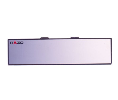 Razo RG20 10.6" Black Frame Wide Angle Flat Rear View Mirror - Pack of 1