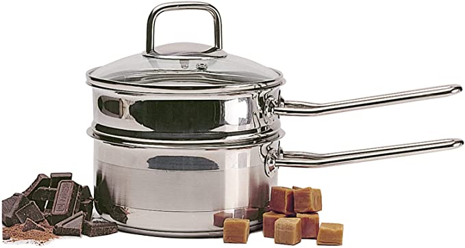 Norpro - 238 Norpro KRONA 1.5 Quart Stainless Steel Double Boiler, Holds 1.5qt/1.4L, As Shown