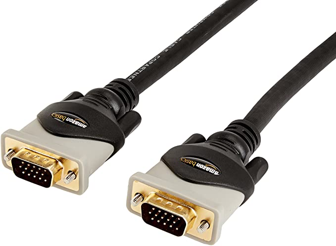 AmazonBasics VGA to VGA Computer Cable - 15 Feet (4.6 Meters), 10-Pack