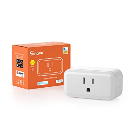 SONOFF S40 Lite 15A Zigbee Smart Plug with ETL Certified, Works with SmartThings, and Amazon Echo Plus, Hub Needed for Amazon Alexa