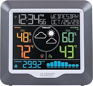 La Crosse Technology M73170 Wireless Color Weather Station and Barometric Pressure with 36-Hr Historical Graph