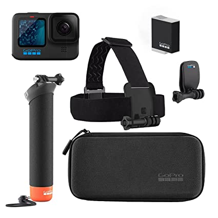 GoPro HERO11 Black Action Camera Special Bundle with Extra Enduro Battery, Floating Hand Grip, Headstrap & Quick Clip – 5.3K Video, Waterproof, Dual Screen (1 Year in Warranty   1 Year INTL Warranty)