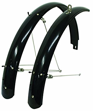 ETC Mountain Bike Full Length Mudguard Set - Black (26 x 1.75-2.125 inches)
