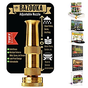 OUTBACKTUFF Bazooka Brass Hose Nozzle Sprayer
