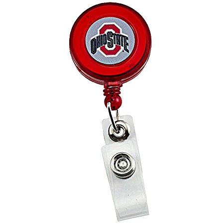 NCAA Ohio State Buckeyes Sports Team Logo Retractable Badge Reel Id Ticket Clip