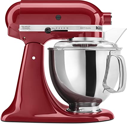 KitchenAid KSM150PSER Artisan Tilt-Head Stand Mixer with Pouring Shield, 5-Quart, Empire Red