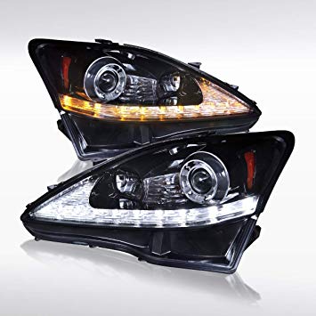Autozensation Lexus IS250 IS350 Glossy Black SMD LED  Signal Projector Headlights