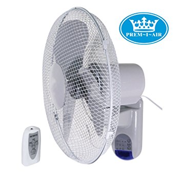 Quality Prem-i-Air 16" (40 cm) Wall Fan with Remote Control and Timer