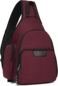 MOSISO Camera Bag Sling Backpack, Full Open Camera Case with Tripod Holder&Rain Cover&Modular Insert for DSLR/SLR/Mirrorless Camera Compatible with Canon/Nikon/Sony/Fuji, Wine Red