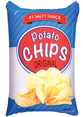 iscream Tasty Treats Potato Chips Microbead Pillow
