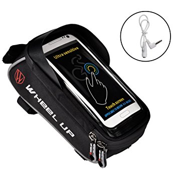 Ejoyous Bike Bag, 6.0" Touch Screen Portable Road Mountain Bicycle Panniers Bike Cell Phone Holder For Outdoor Cycling