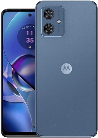 Motorola Moto G54 5G Dual SIM | 8 128GB ROM | GSM Unlocked Smartphone | 6.5" 120Hz IPS LCD Display | Android 13 | 50MP Camera | Li-Po 6000 mAh Battery | International Model - (Blue)