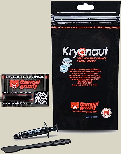 Thermal Grizzly Kryonaut - 1.0 Gram with authentication Code