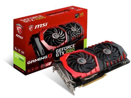 MSI GAMING GeForce GTX 1060 3GB GDDR5 DirectX 12 VR Ready (GeForce GTX 1060 GAMING X 3G)